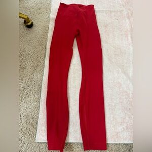 Dark Red Lululemon Leggings